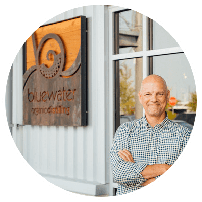 John Lundin Founder of Bluewater Organic Distilling